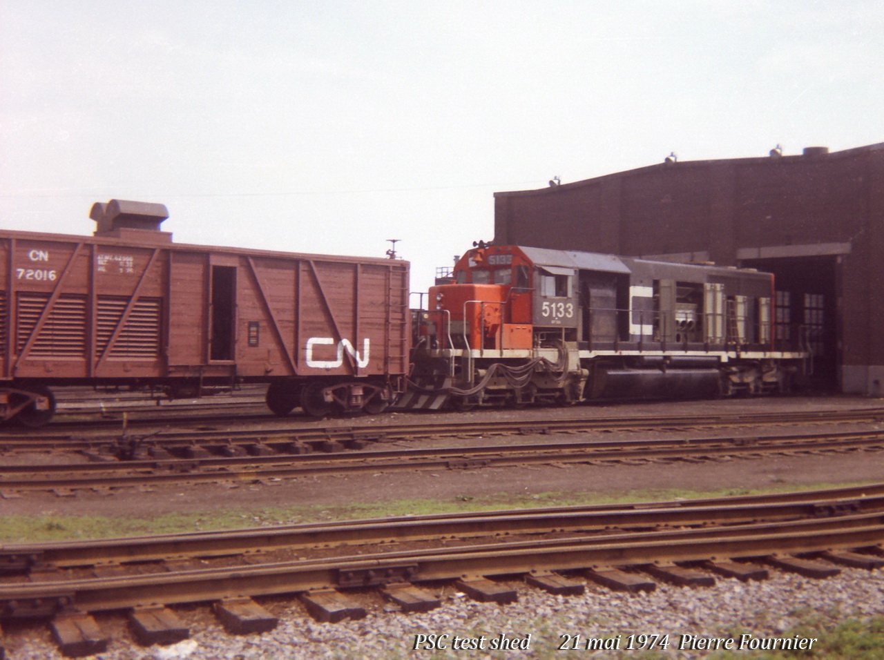 CN 5133 undergoing load tests at every throttle notches.