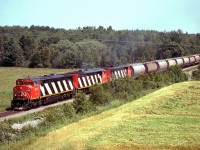 CN 307 with 3 new GEs,I remember how the engine men enjoyed them.