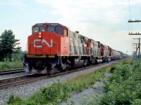 CN 344 ,s next stop Aston 7 miles ahead to cut cars in and out and then Joffre yard Charny. 