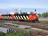 CN 308 with 2 new GEs on this train that we were used to see 3-4 Sds or MLWs.