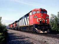 CN 207 led by 2 year old GE 2420,the 1st GEs bought by CN.