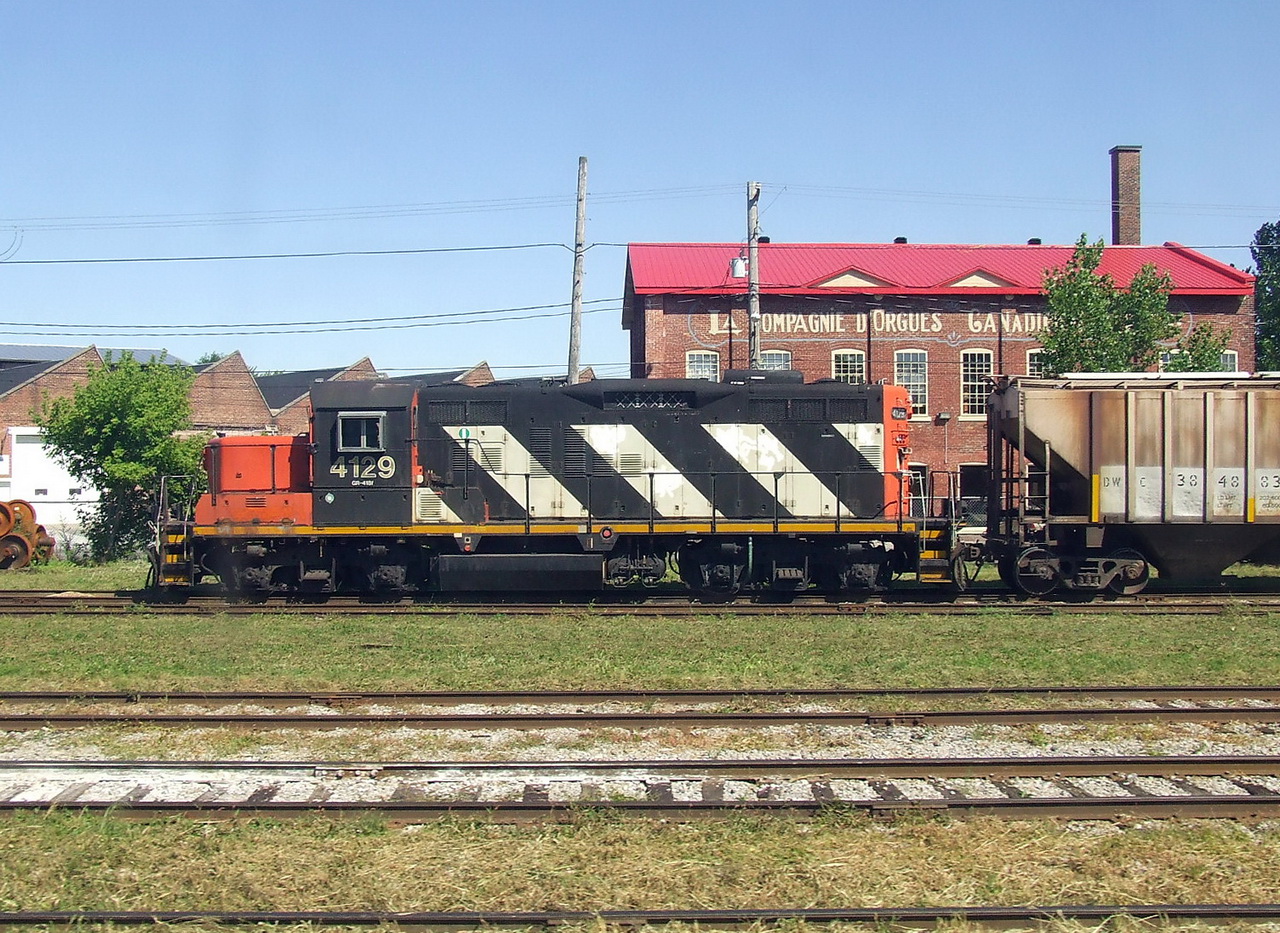 CN 519 lays over before the station about to start its day of work.
