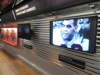 The Interior of one of the VIA Rail coaches, now the "Grey Cup Car" - part of the CFL's 100th Anniversary of the Grey Cup train. Visit www.greycuptour.ca for more information about the tour.