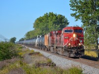 CP 640 heads eastbound at Jeannette after just passing thru Tilbury.