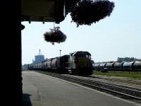 GEXR - LLPX (GP38-2)2236 wb Stratford ON Thur 8.52am July 5th 2012 - wb w sixteen mt LO's for Goderich f6.3 x 75mm 1200pxls bdouglas