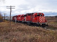 Past present and current paint schemes lead T07 against an otherwise gloomy November Day.