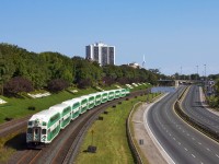 GO Transit propaganda? Everyone said forget the highway, get on the GO! 