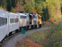 GP38-2s 1809 and 1800 lead the last Northlander along its final miles of home rails north of Feronia. The Northlander served the people of northern Ontario for 35 years before being withdrawn from service on September 28th, 2012.
