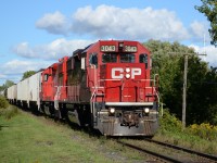 CP 3043 & CP 3057 head back into London and are about to cross over Buck Diamond (GEXR & CP Diamond), and call it a night...