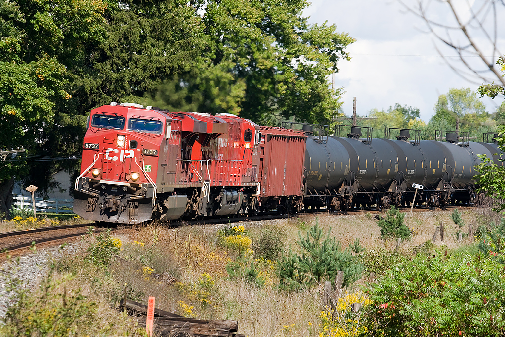Westbound oil empties.