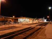Lights are on at both the soon to be Closed Old Station and soon to be Open New Station for VIA Rail in Windsor. The old Windsor (Walkerville) Station was built over 50 years ago as a temporary Station, when CNR Closed it's Riverfront Station, in need of some major repairs & Upgrades.