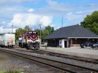 OSR 182 & OSR 644 rest at the CP Woodstock Station.