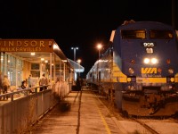 VIA Rail #905, rest at the VIA Rail Station in Windsor (Walkerville). The station will be closing in a couple days, and so I decided to take 1 last few pictures at the station