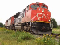 CN 401 with 8832 5528 and 2452 has a clear signal and starts to accelerate. 