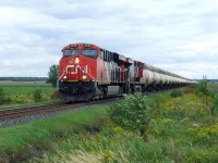 CN 782 ,the end of this train is near as the pipeline is almost ready to carry 100,000 barrels a day.