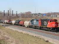 CN 9541 and GTW 5937 grind upgrade through Snake with CN 422