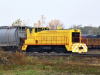 USSX 85 sits in Hamilton Yard awaiting a lift back to US Steel on the Hamilton Waterfront.