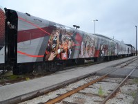 CP 103 on the CFL tour train, sitting in Windsor, Ontario