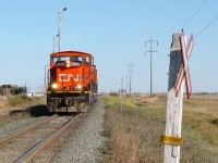 As is still common, a set of three GMD1u units works CN Scotford Yard on the Vegreville Sub.