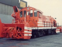 CN's 50560 "Snow Fighter" was a joint venture between the Work Equipment and Motive Power departments on the St. Lawrence Region in the early 80's.
