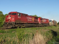 The odd time CP's 7300 series GP38-2's venture from their normal stomping grounds of the easter USA to Winnipeg, mostly for heavy repairs. Of those few units, three exist in the "fallen flag" Delaware & Hudson livery: 7303, 7304 and 7312. 7312, in the most accurate representation of the livery, had to head up to Weston shops in Winnipeg MB for front drawbar work. After getting skunked in a night chase north to Alliston with D&H 7312 in the lead, a chance for redemption came up. Enroute back to New York, D&H 7312 had come back down to Ontario for delivery home, trailing in 254's consist. With last-minute word of the train departing Toronto and a work block closing part of the line for repairs, your humble narrator was able to make it down to Streetsville with time to spare, to catch CP #254 rolling through town with the very sharp looking D&H 7312 heading back home.