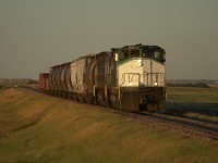 Great Western M420 2001 heads into the setting sun