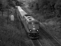 Via 904 leads train 72 down grade into Copetown Ontario on a warm fall afternoon.