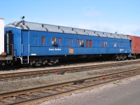 B&B Department Painters boarding car 1523 has housed its last employees.  Now on one of the well populated deadlines in ONR's North Bay yard, it waits it fate with so many other pieces of surplus rolling stock.