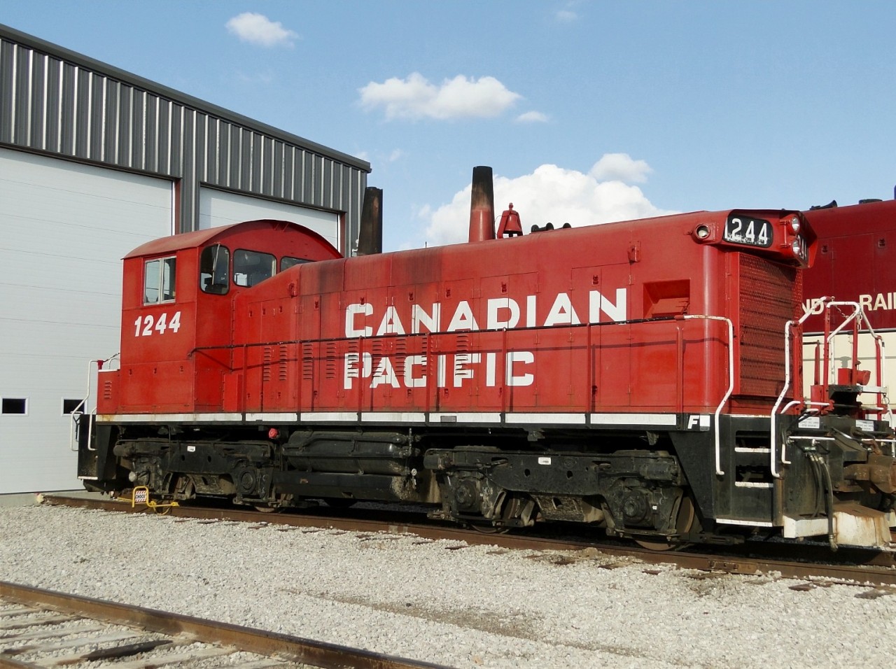 Ex CP 1244 now OSR 1244 sitting at Salford Ont 10-21-2012