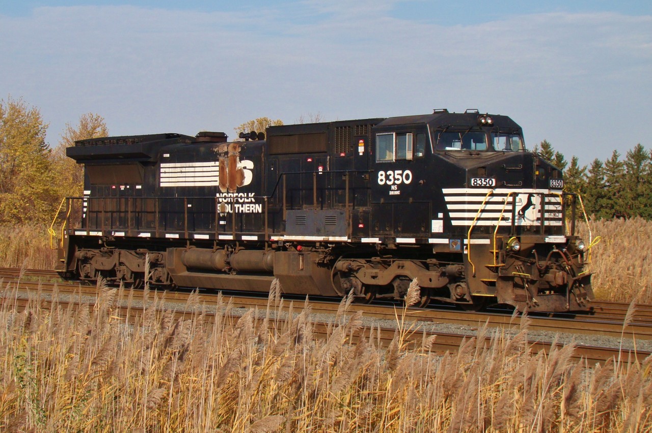 NS 8350 soaks up the sun waiting to be picked up and taken back to the U.S.