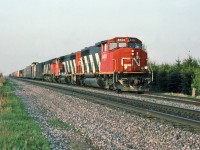 CN 307 coasts down slowly on the siding to let the 2 evening VIAs to pass by.