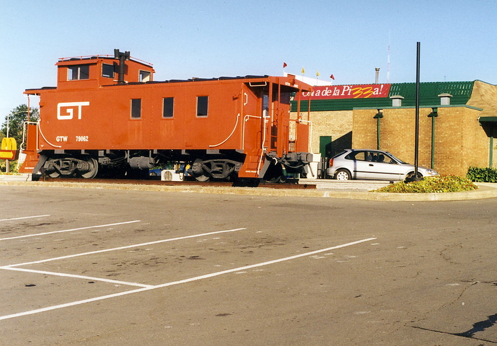 A GT van far from home at this MacDonald in a surburban city north of Qc city.