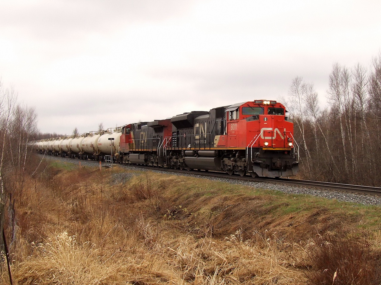 CN 782 MT moves at a good pace with only 8011 pulling,the gas train saves fuel.