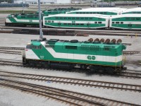 GO F59PH #537 rests at GO Transit's Willowbrook Yards in June of 2008.