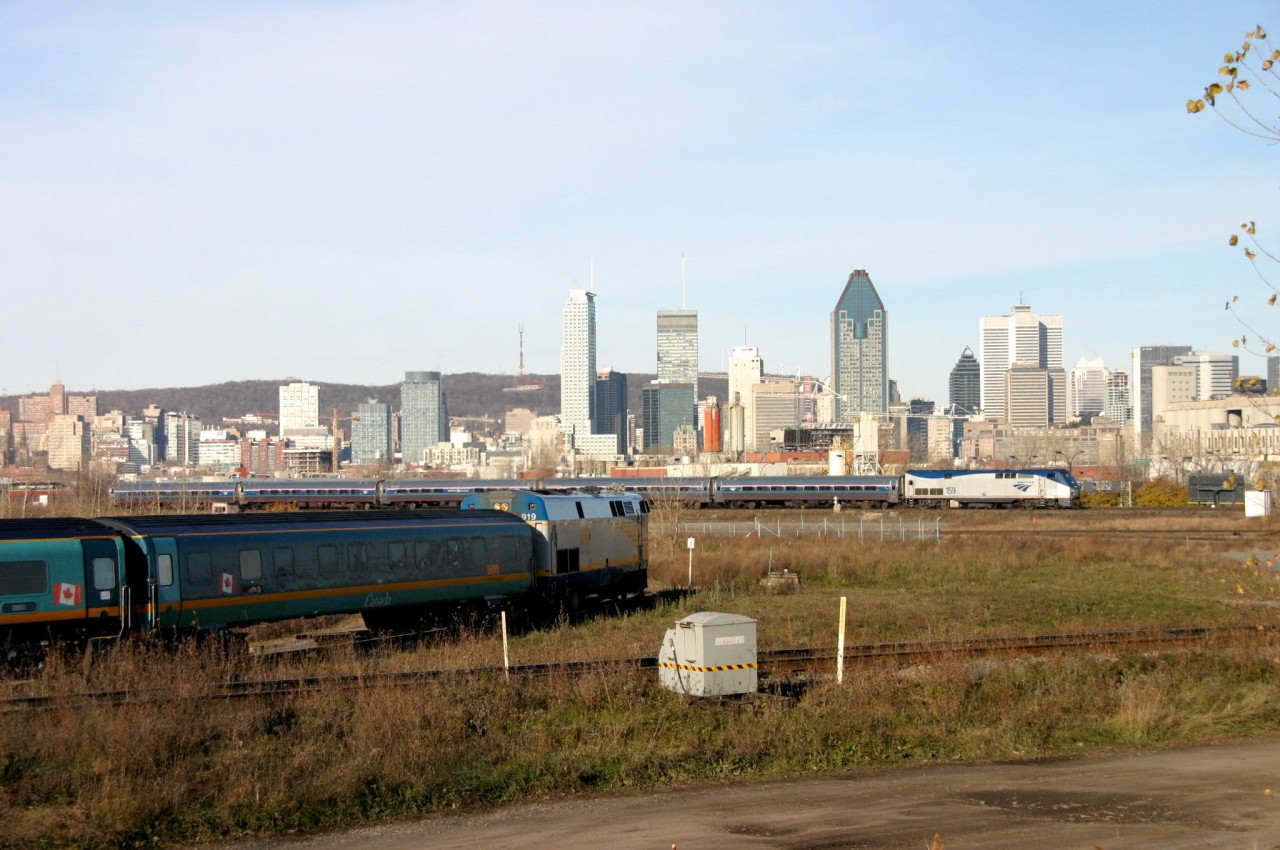 The Amtrak 694 leaving Montreal on way to New York city !