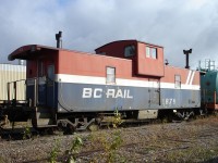This ex-BC Rail van has been brought to CN's Transcona Engineering complex for possible future use with Engineering work trains.  It sat amongst a variety of surplus BC Rail, IC and CN equipment at the Work Equipment Repair Facility compound waiting for a determination from a higher authority.
