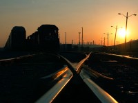 All is quiet in Oshawa at sunrise except for a pair of geep's sitting at the west end of the yard after assembling a ballast train. Ballast was dumped onto the new third main between Oshawa Center and Oshawa West as part of VIA's ongoing infrastructure service expansion along the Quebec City - Windsor route. 
