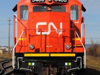 CN 5406 (and 5304) sit on the "Northern Wood Lead" at Thunder Bay North.