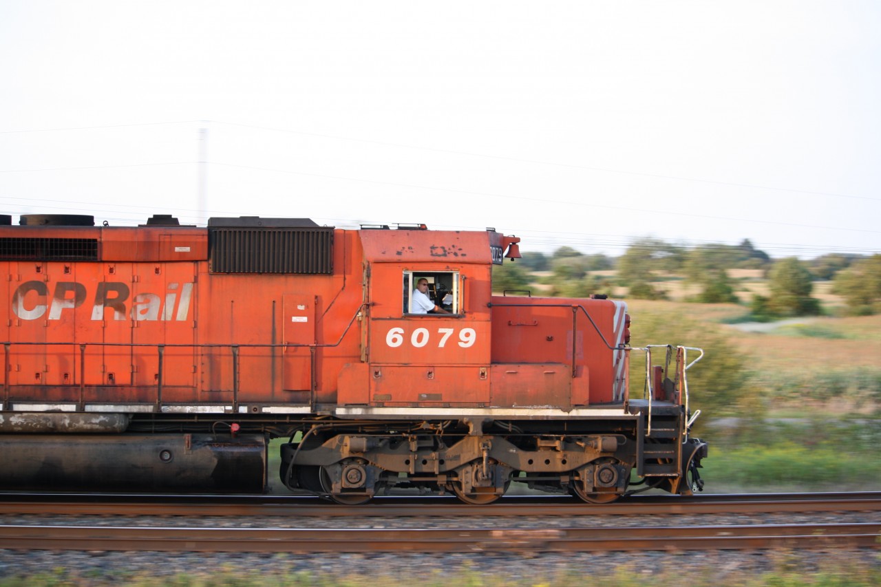 Sd40-2 lead's Herzog ballast train
