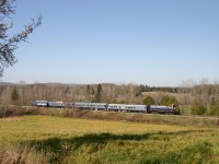 
The Orford Express on way to Coaticook for the last day of this seasonal round trip !