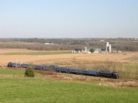 The Orford Express in the heart of the Coaticook valley , bound to Coaticook !