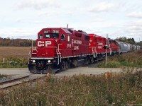 Still in a somewhat rural surrounding 3114 brings T07 to Toronto Yard with the last of autumn's colour.