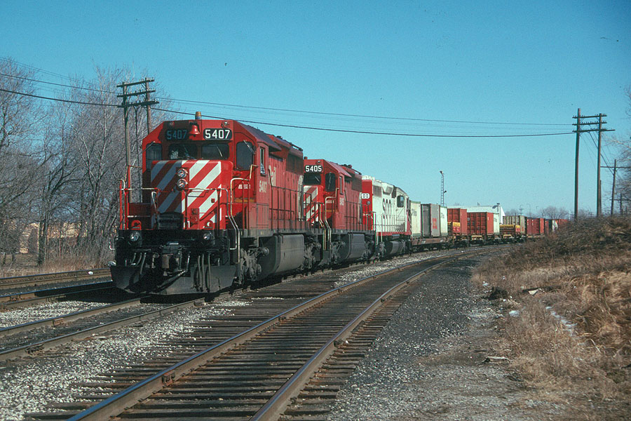 CP 501-2 sits in London Yard waiting a crew change.