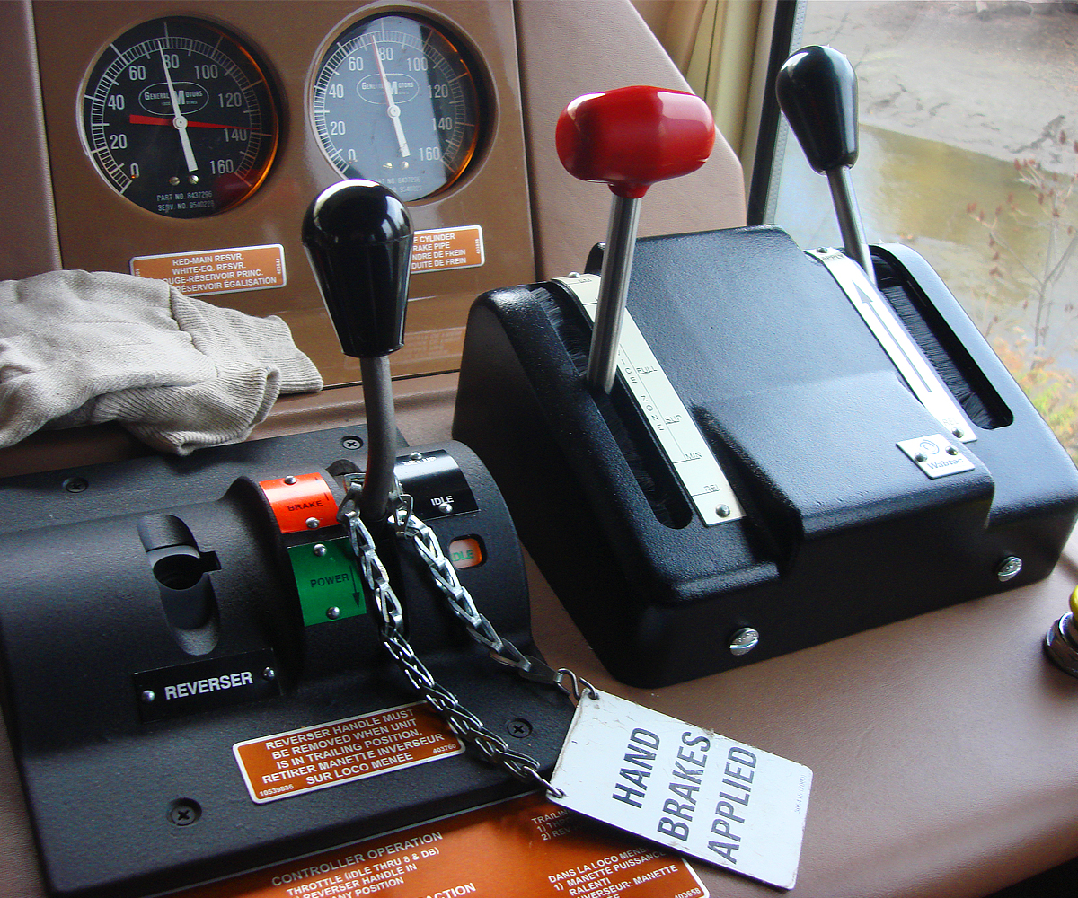 Quick shot of the controls of a rebuilt F40PH-2D