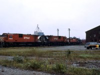 CP 4500 & 4501 are waiting for their next assigment.Now,all the building have been torn down and the yard belongs to the MM&A.