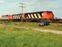 CN 206 rounds the curve and starts on the 1 mile upgrade.