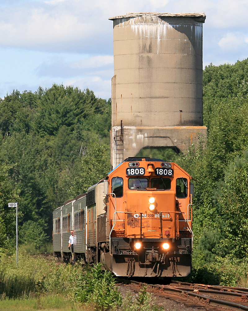 In better days "Scarface" 1808 leads the southbound Northlander into South River.