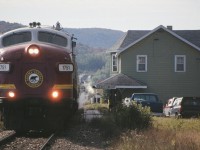 ACR 1751 north with #1 makes a station stop at Searchmont...