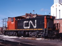 GMD1 1061 sits outside of the shop in Prince Albert, Saskatchewan