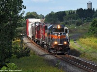 Ugly or not, it still looks better than a clean Dual Flags. The eastbound Turd with CP 4652 and 8201. 1108hrs.